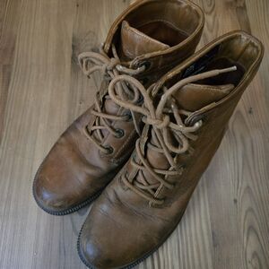 Kodiak Women's Brown Leather Combat Boots